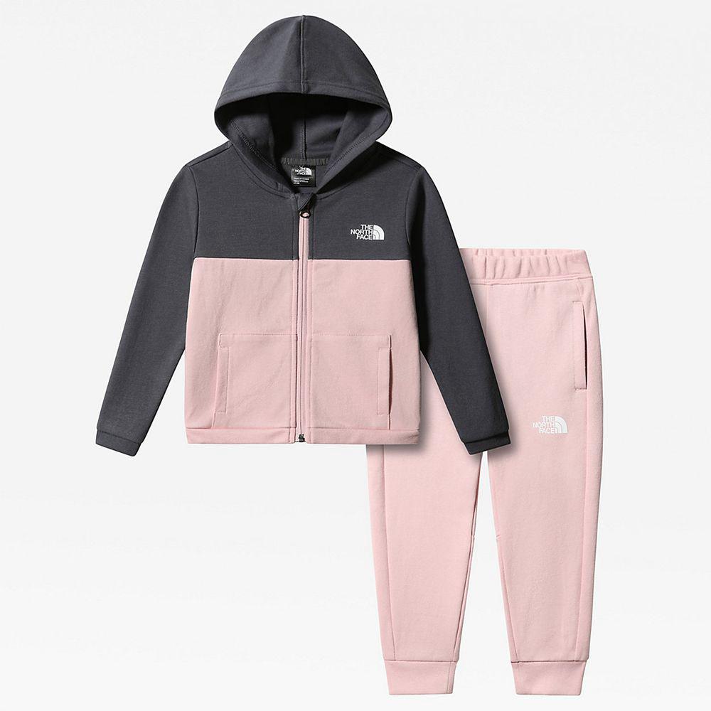 The North Face Slacker Παιδικα Set - Γκρι / Ροζ (DSVM86571)